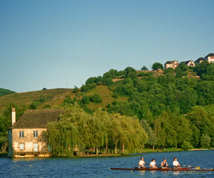 Aviron sur le lac du Causse