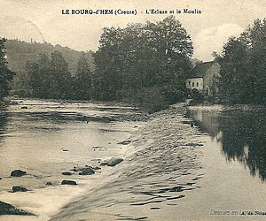 Carte postale ancienne du Bourg-d'Hem