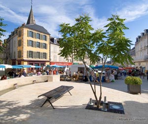 Guéret, place du marché