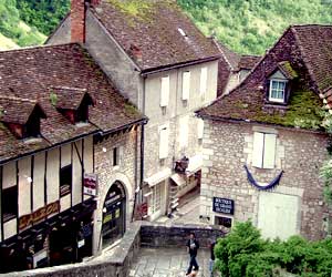 Maisons en pierres dans Rocamadour